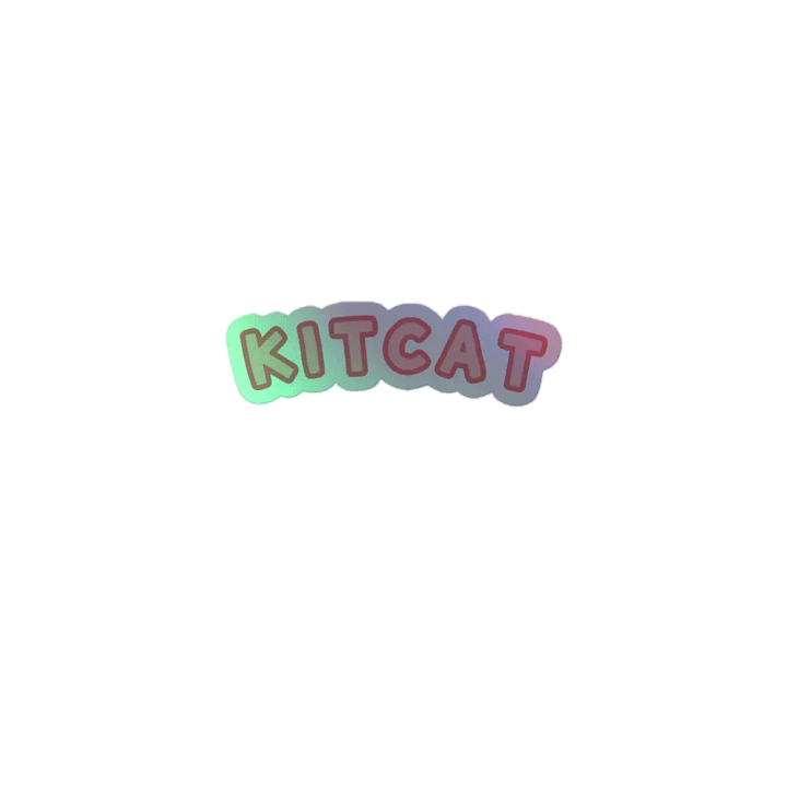 KITCAT holographic sticker! product image (1)