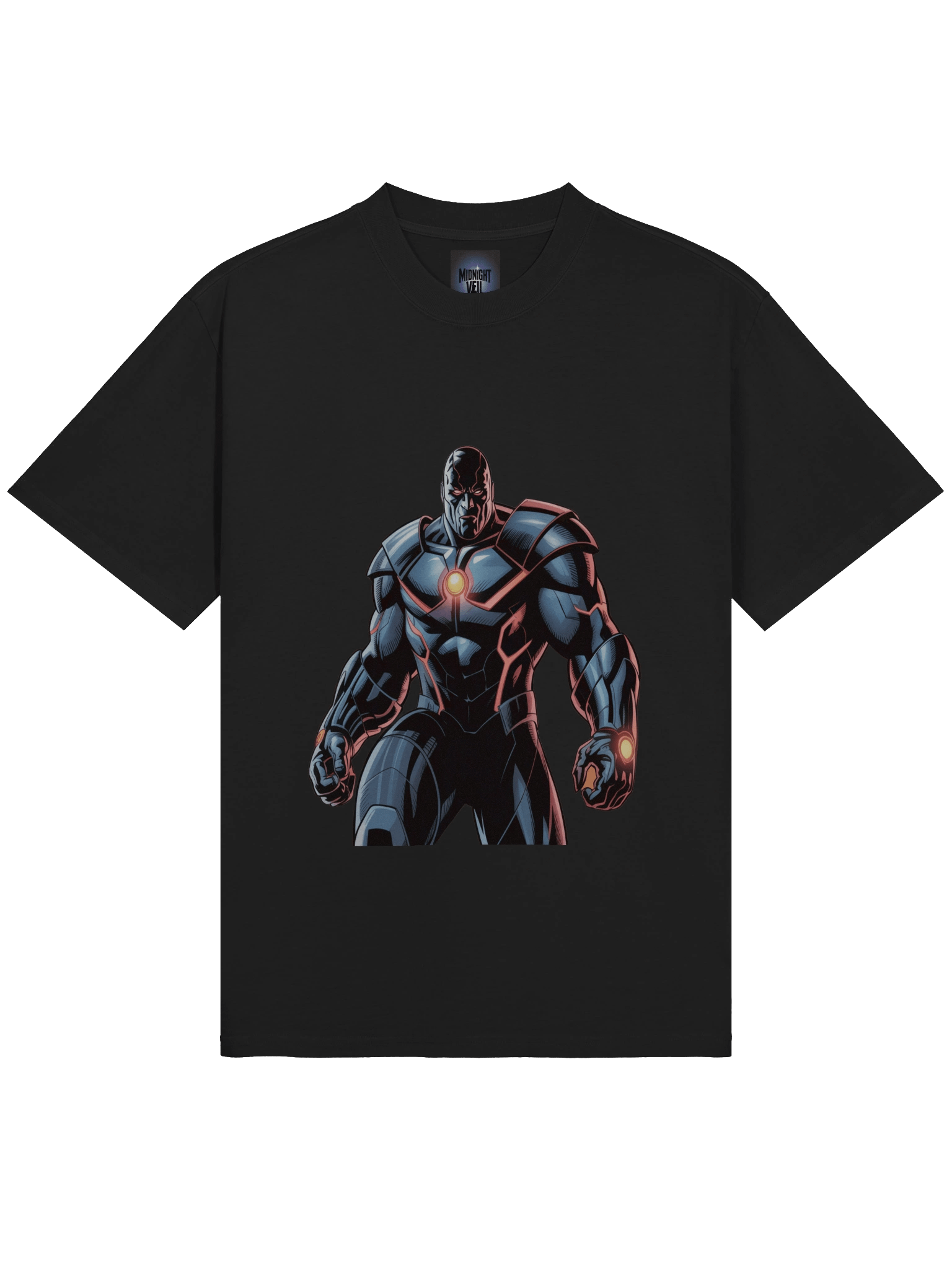 Voidheart Radiance: Darkseid Oversized Faded T-Shirt product image (5)