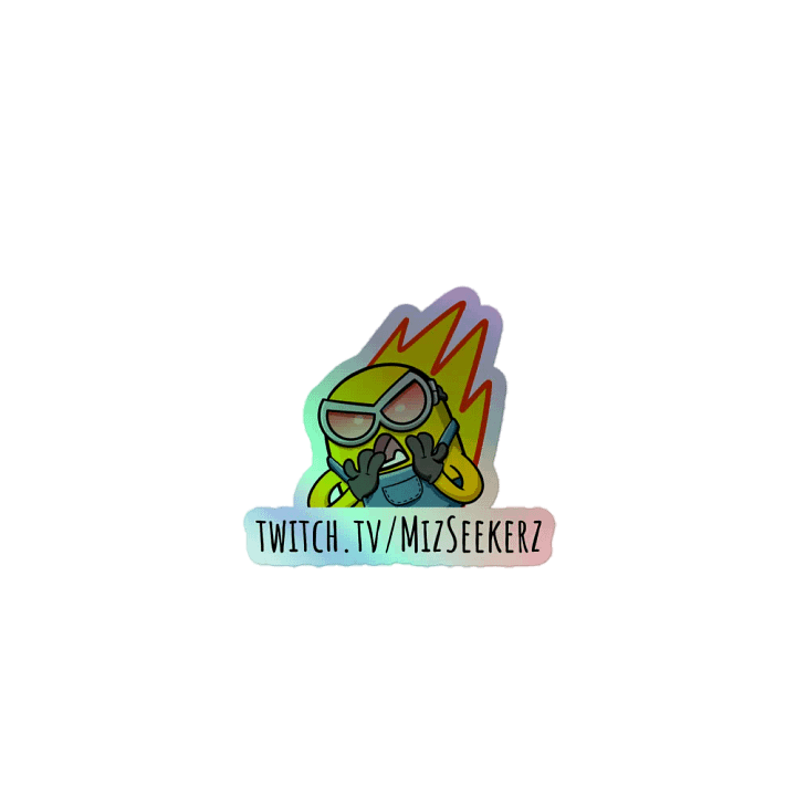 Angy Minion Holocut Sticker product image (1)