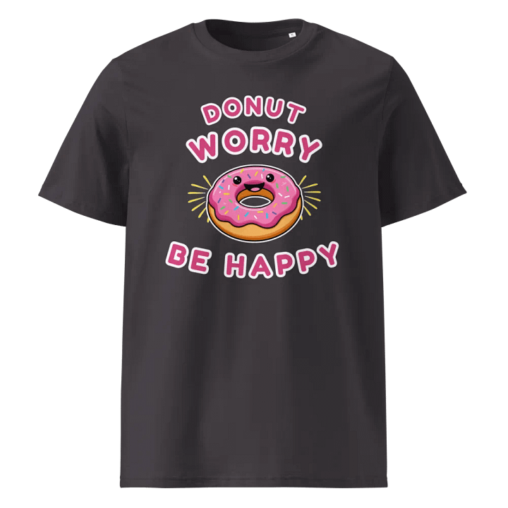 Cheerful Donut 'Donut Worry Be Happy' T-Shirt product image (5)