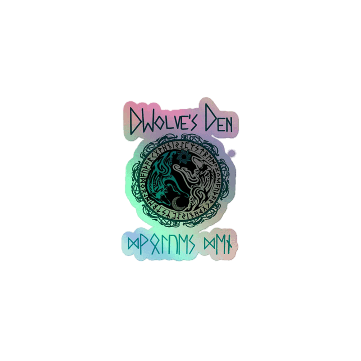 Wolves Den & Dragon Yin-Yang Holographic Sticker Sheet product image (1)