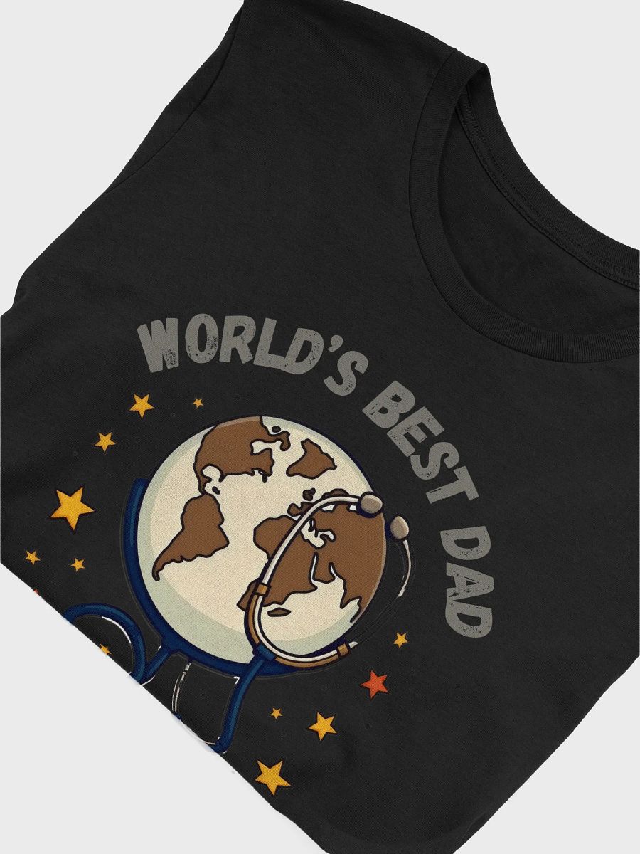 World's Best Dad Earth Stethoscope T-Shirt product image (45)