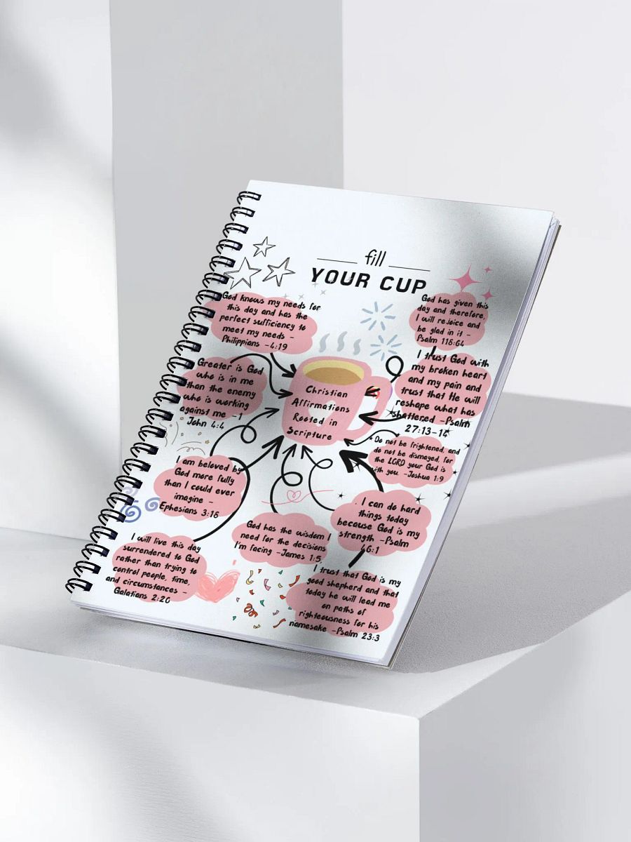 christain affirmations rooted in scripture Spiral Notebook product image (3)