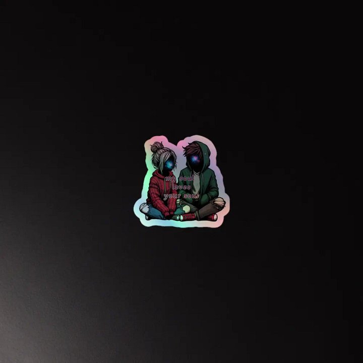 My Soul Loves Your Soul Kiss-Cut Holographic Sticker product image (2)