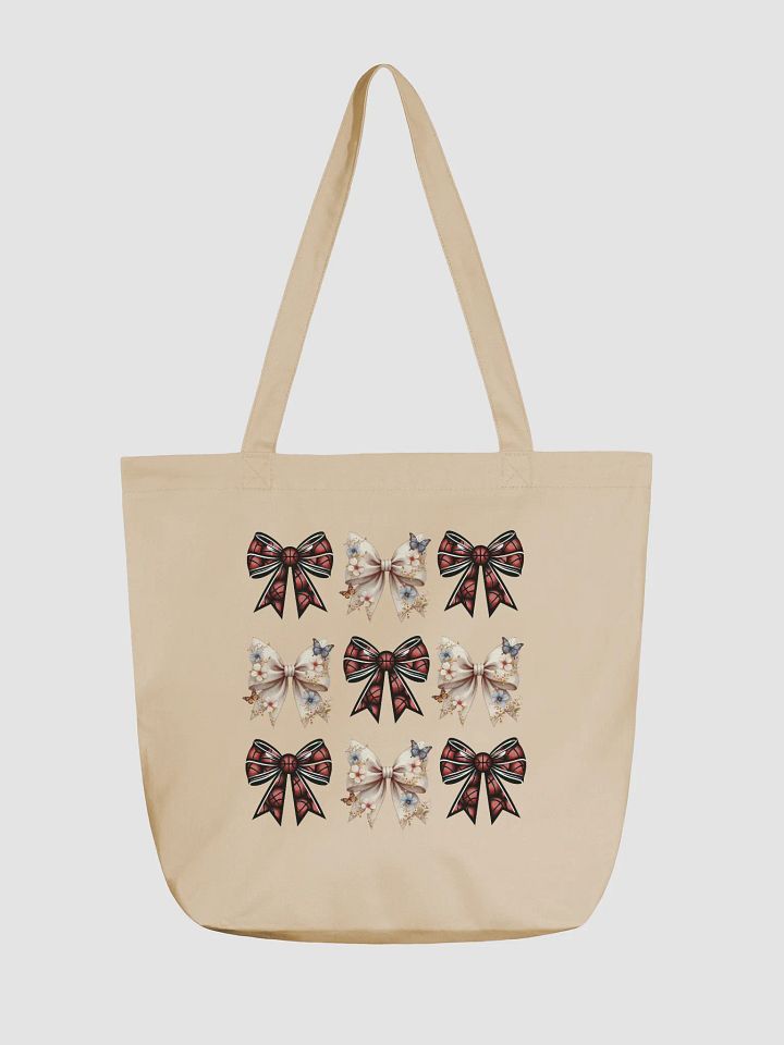 Spring Bow Basketball Whimsical Pattern Eco Tote Bag product image (5)