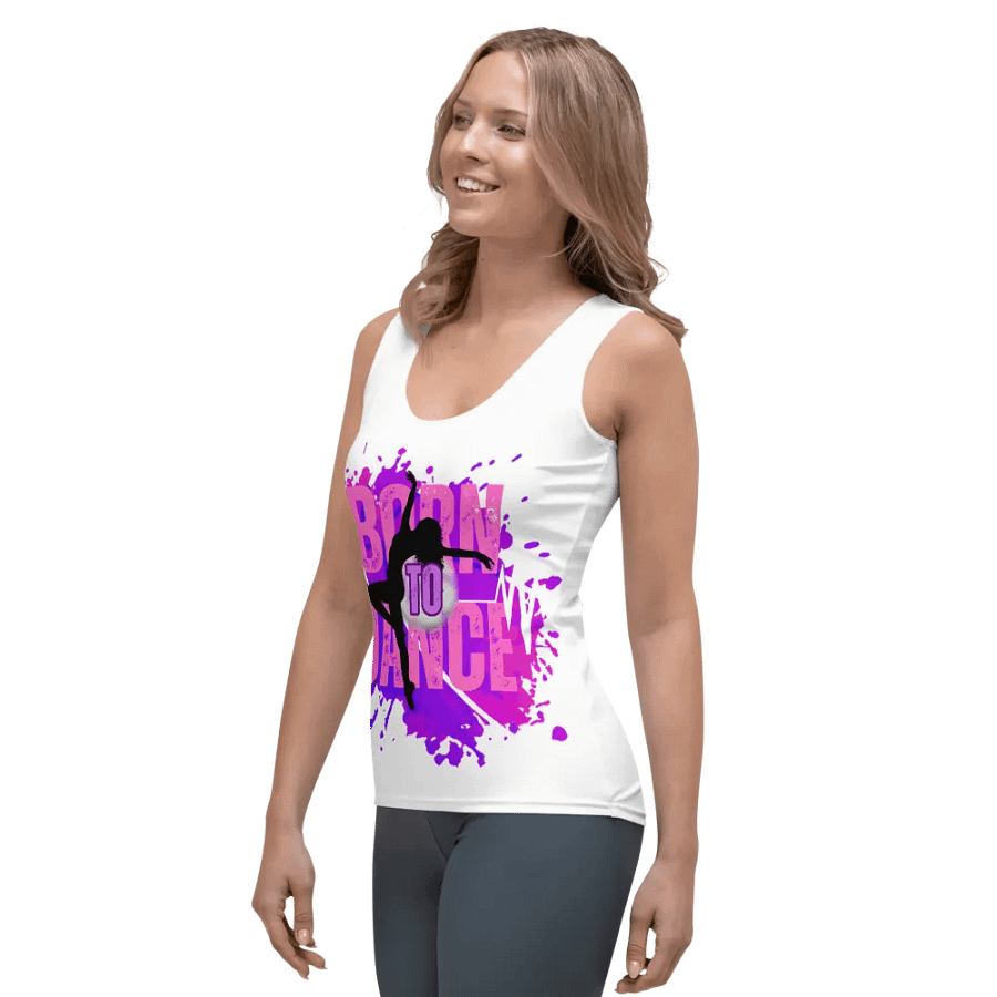 Born to Dance Her Silhouette Huge Print Tank product image (5)