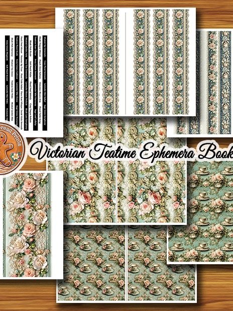 Victorian Teatime Ephemera Booklet Digital Download product image (5)
