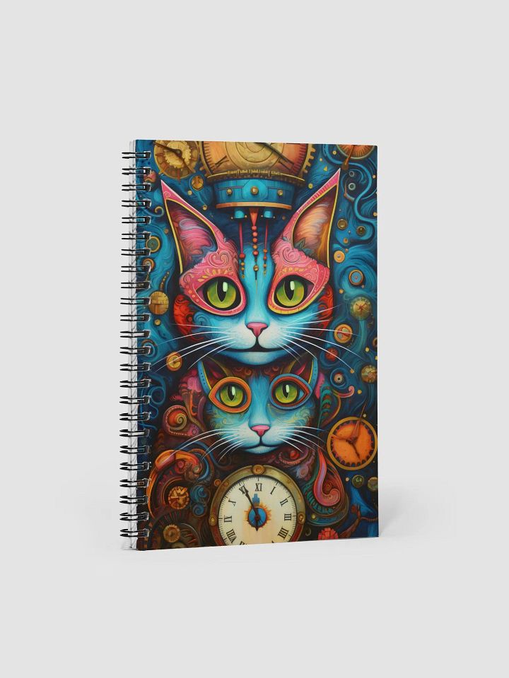 Whimsical Steampunk Cats Spiral Notebook product image (1)