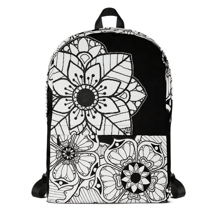 Mandalas and Flowers All-Over Backpack product image (1)