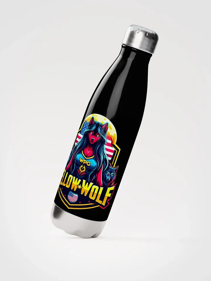 Yellow Wolf Stainless Steel Water Bottle product image (2)