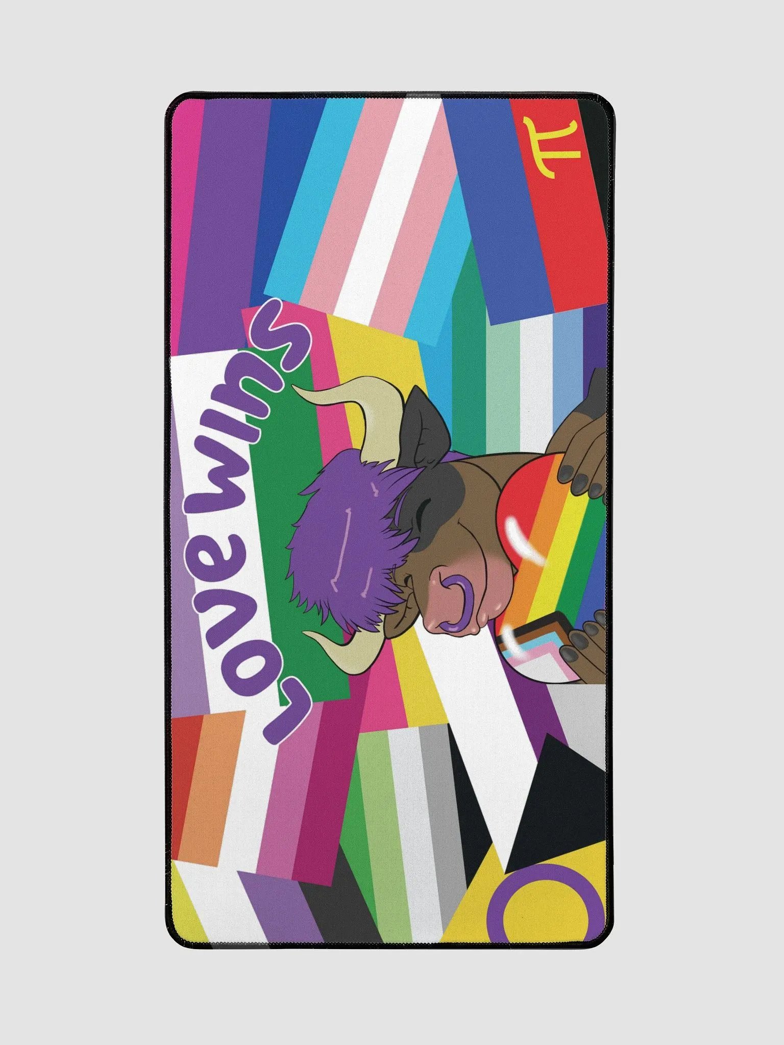 "Love Wins (Pride Flag Edition)" Desk Pad product image (2)