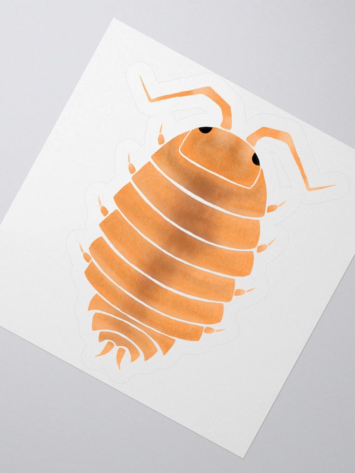 Orange Powder Isopod sticker product image (8)