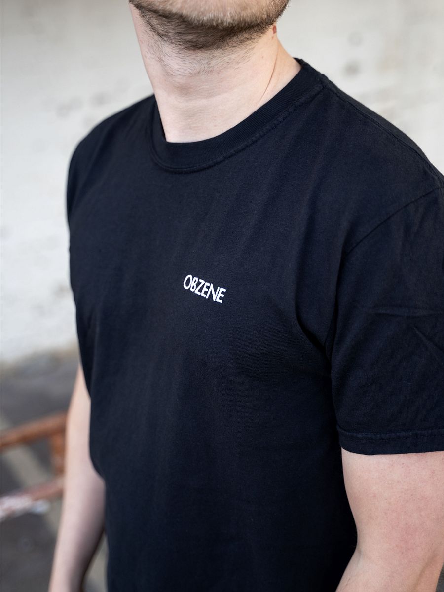 The Minimalist Tee - BLACK TEE EMBROIDERED LOGO product image (6)