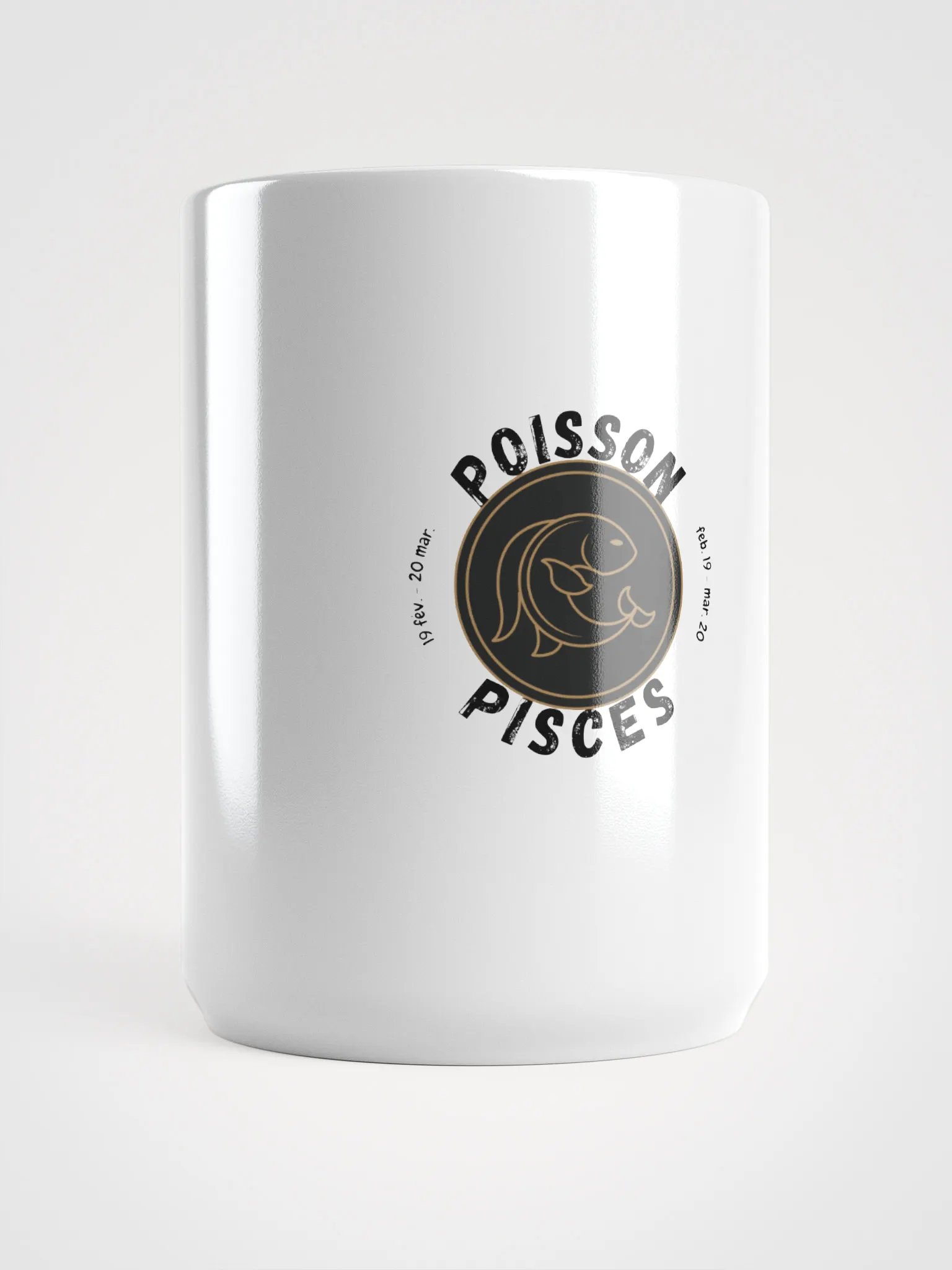 Pisces Astrological Sign White Glossy Mug product image (1)