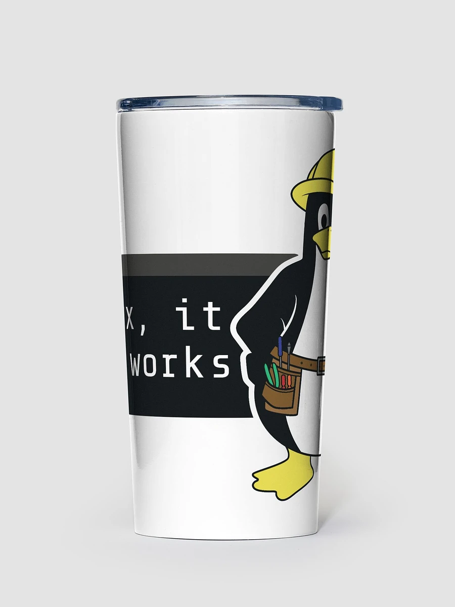 Linux It Just works Steel Tumbler product image (1)