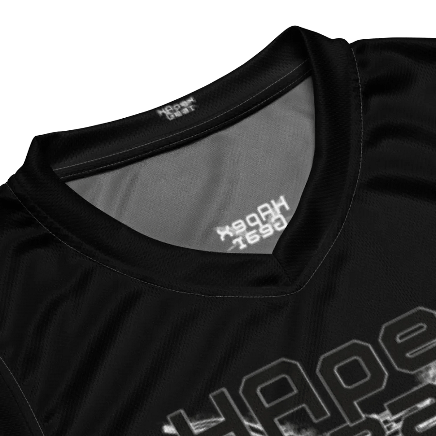 Toomey - Black - Recycled Unisex Basketball Jersey - Black HApex Gear Black Logo product image (8)