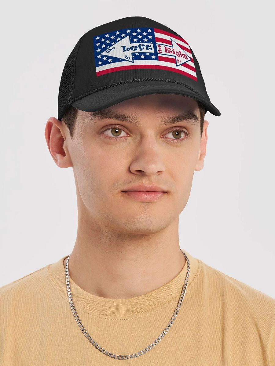 Patriotic 'The Left is not Right' Trucker Hat product image (5)