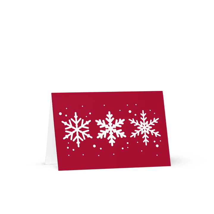 White Snowflakes Greeting Card product image (1)