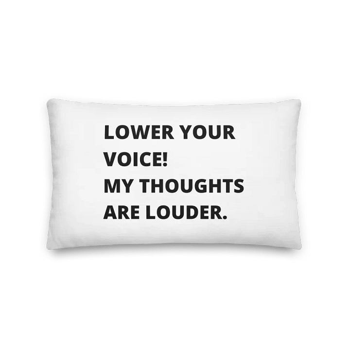 Loud Thoughts Premium Pillow product image (1)