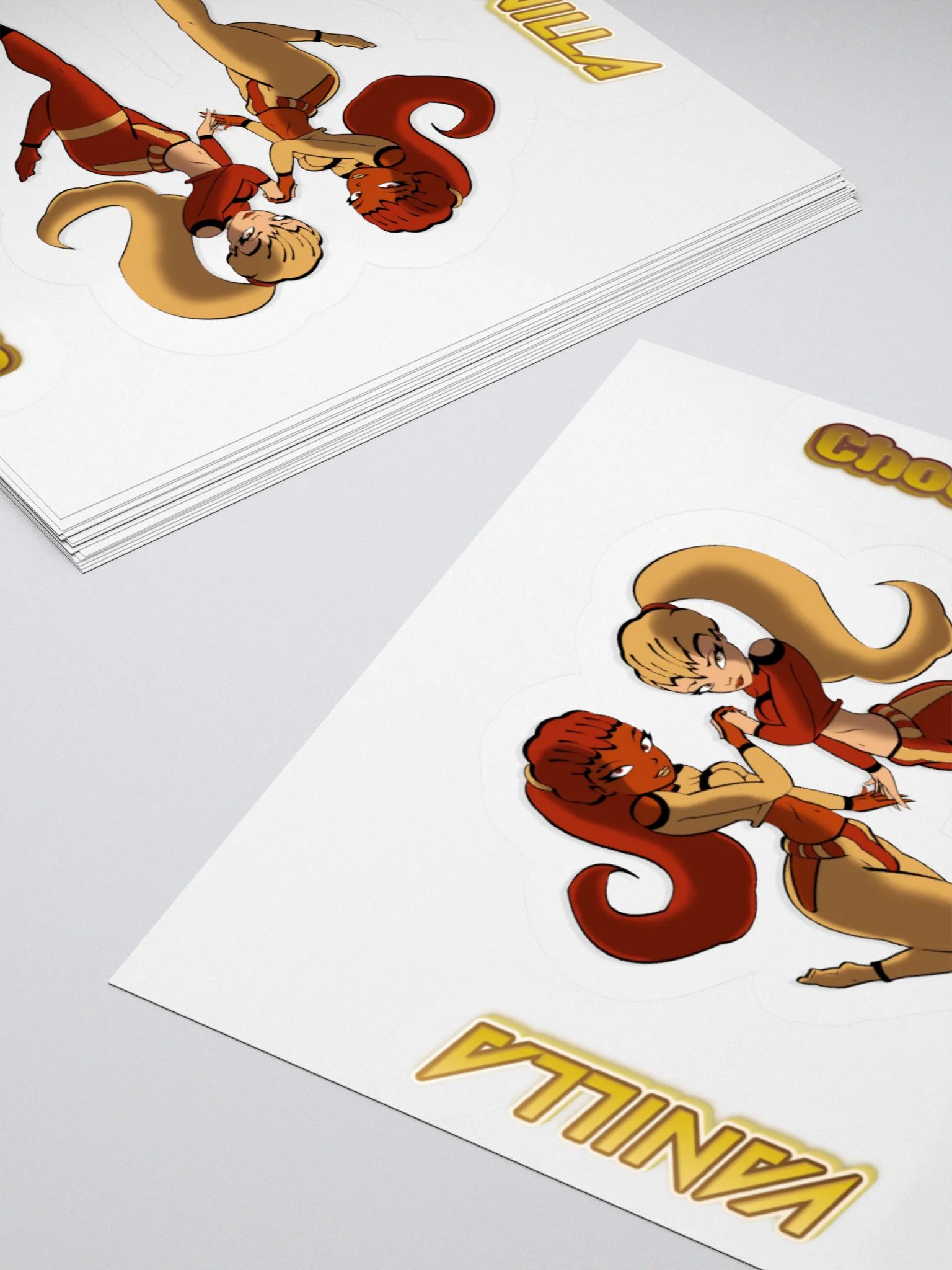 Vanilla and Chocolate Kiss Cut Stickers Set product image (11)