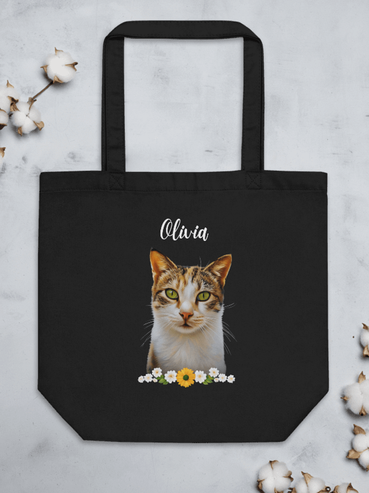 YOUR CAT! / ECONSCIOUS ECO-FRIENDLY TOTE BAG WITH PERSONALIZED NAME product image (2)