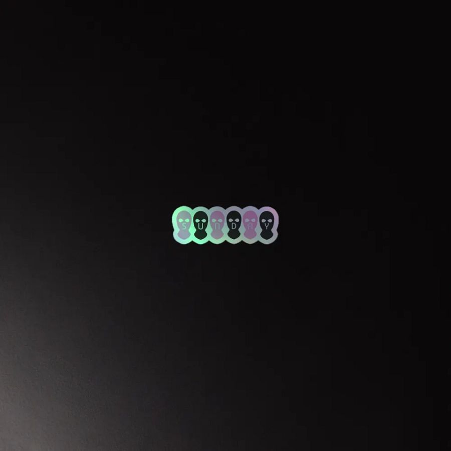 Sunday Balaclava Holographic Sticker product image (2)