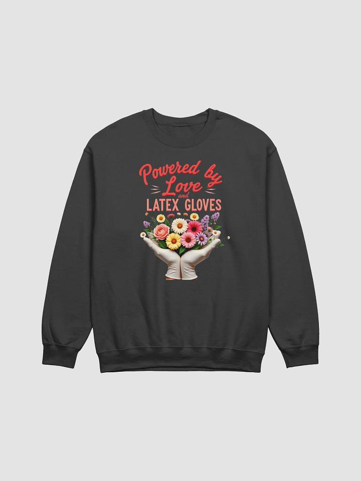 Latex gloves powered Crewneck sweatshirt product image (9)