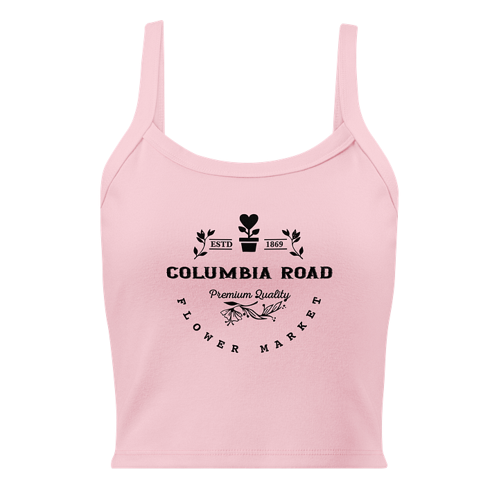 Columbia Road Market Women's Ribbed Tank Top (Pink) product image (1)
