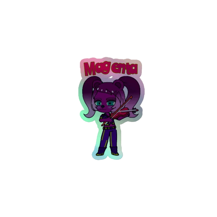 Magenta - Shadow Bears - rainbow sticker product image (1)