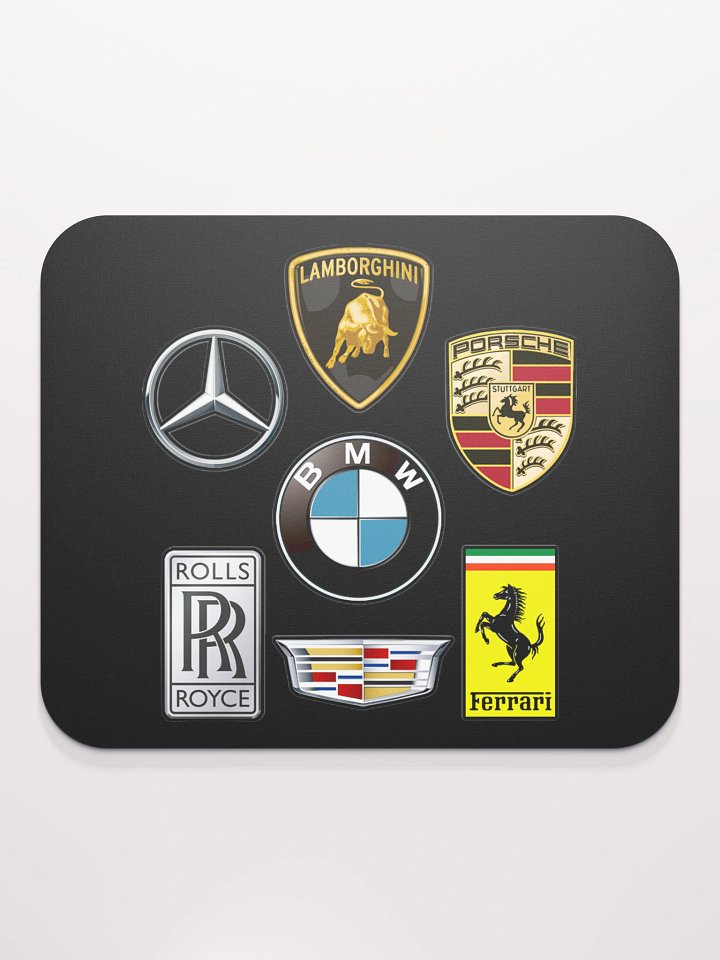 Luxury Car Logos Mouse Pad product image (2)