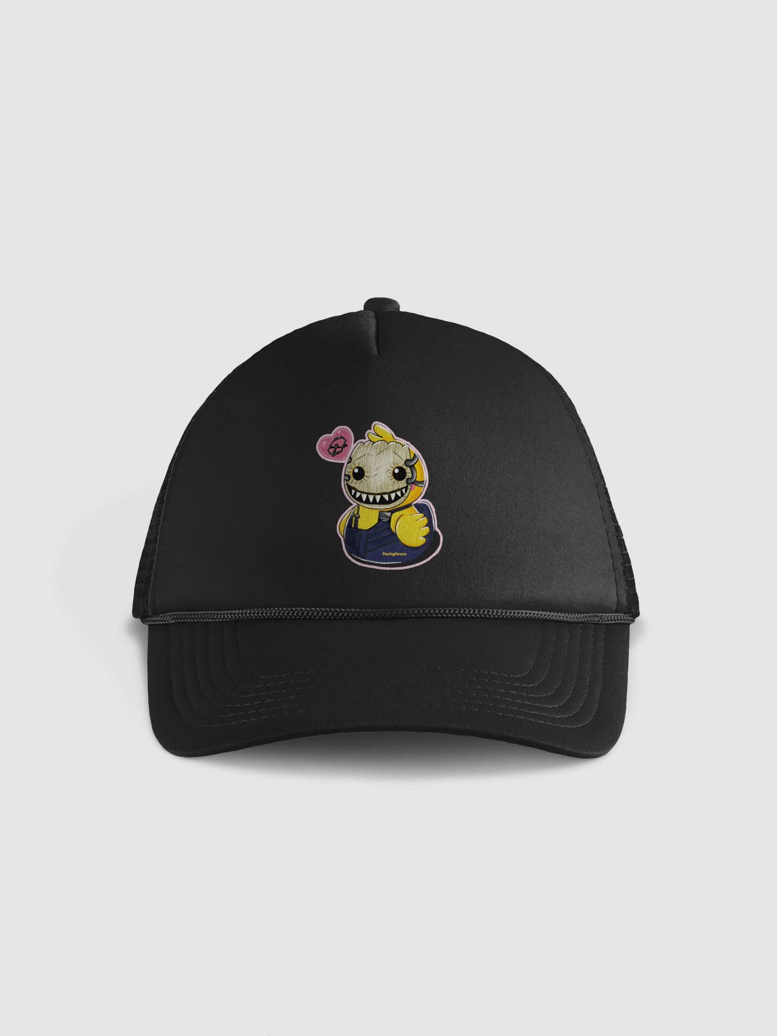 I Love Traps Trapper Duck Trucker Cap product image (1)