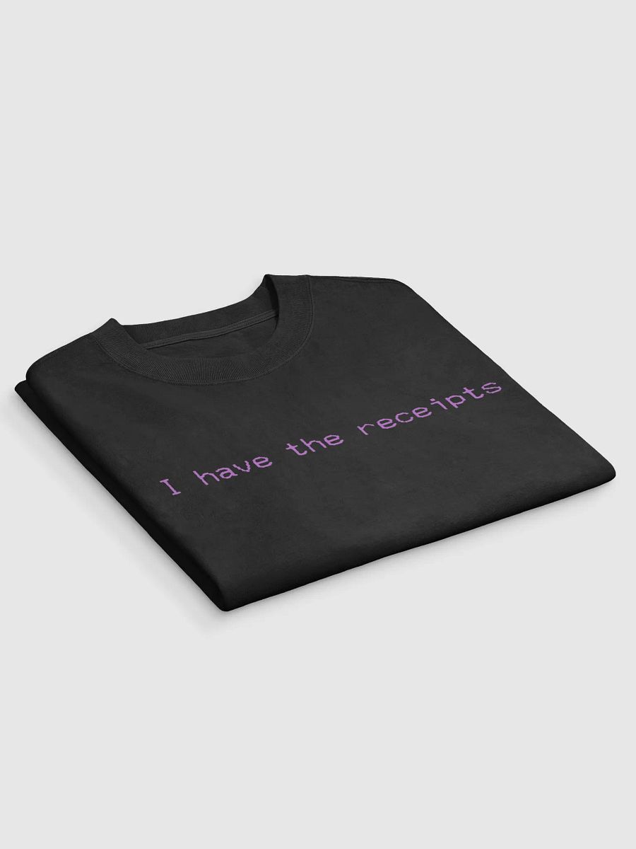 I have the receipts. black/pink, oversized tee product image (4)