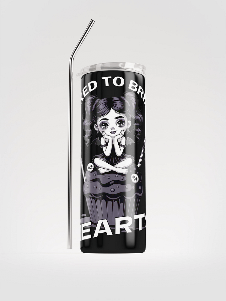 Goth Cupcake Girl – Baked to Break Hearts Steel Tumbler product image (1)