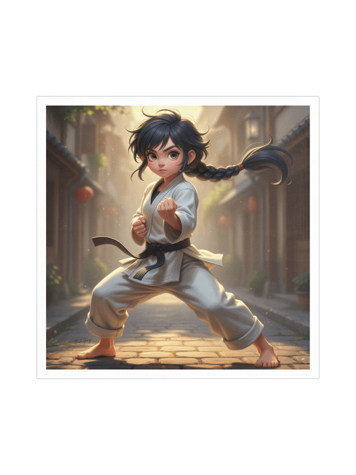 Karate Girl Art Poster product image (1)