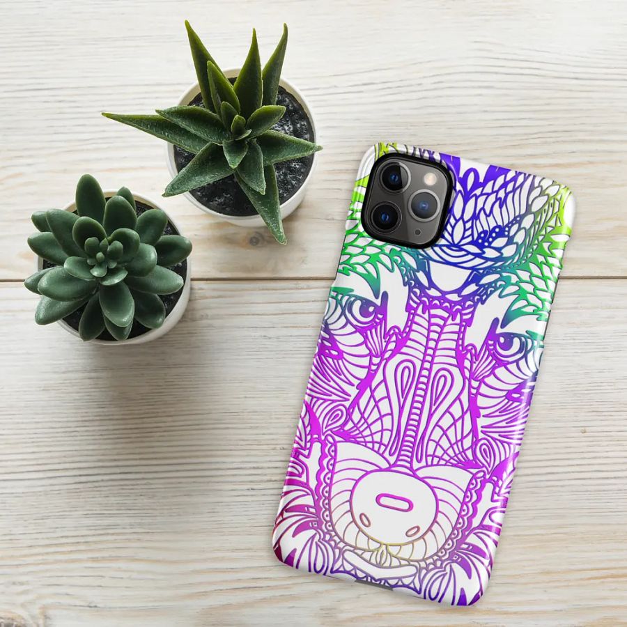Wolf Head Purplish Mandala Phone Case product image (10)