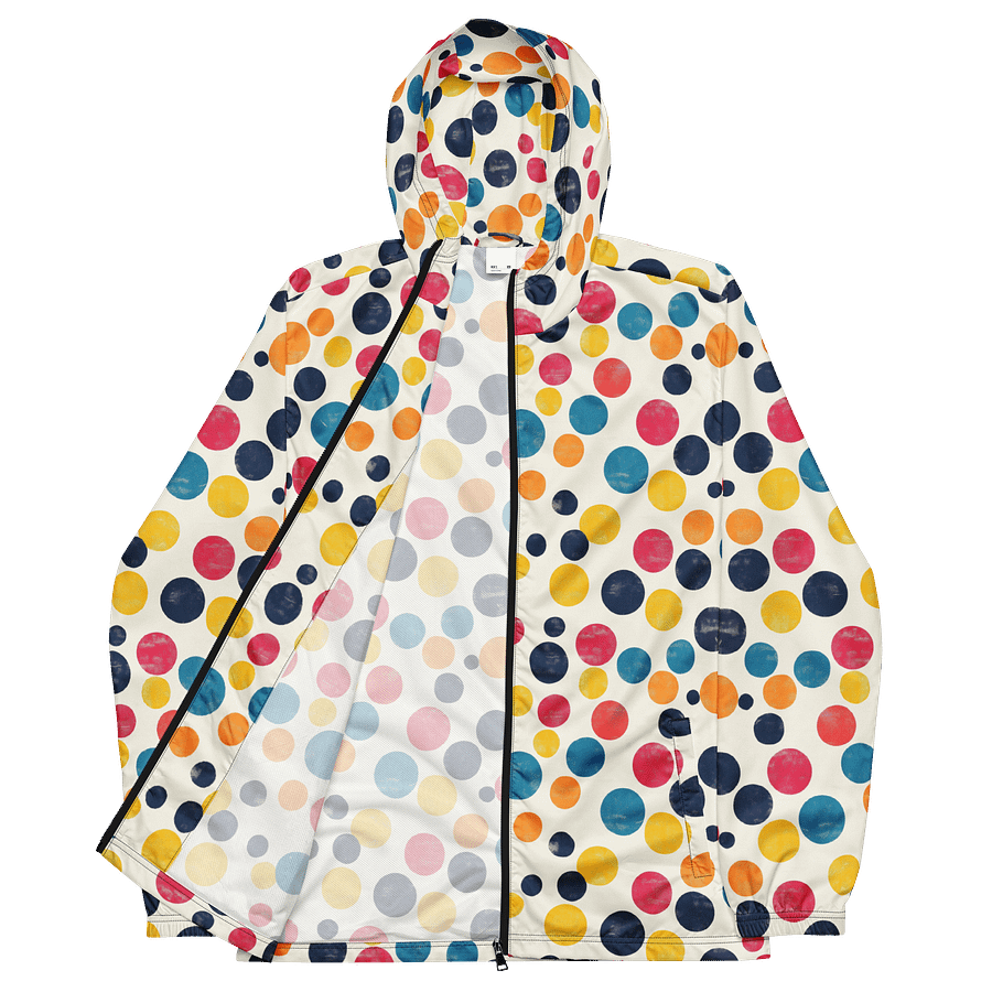 Polka Dot Illusion Vintage Retro Unisex Windbreaker product image (2)