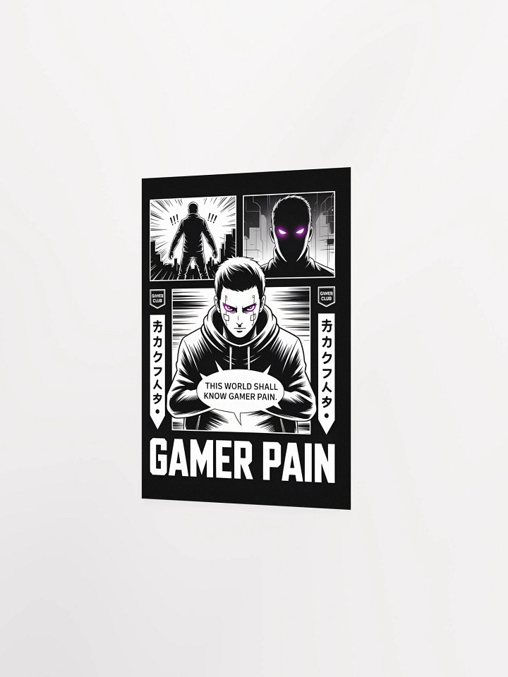 Gamer Pain Monochrome Poster product image (13)