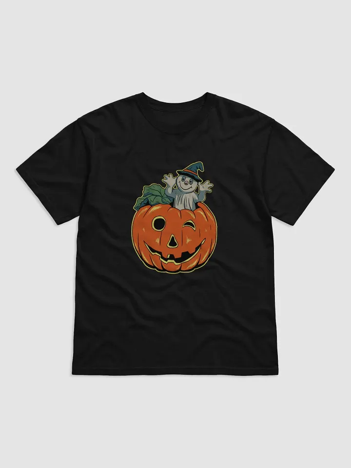 Retro Style Ghost in Jack-O-Lantern product image (1)