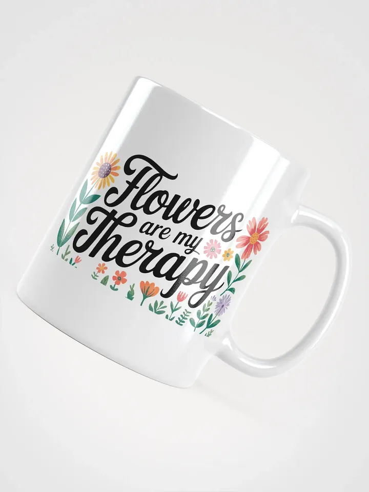 Flowers are my Therapy Flower Mug product image (2)