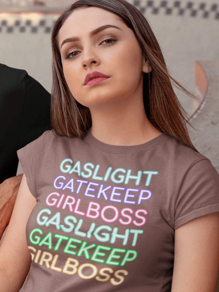 Gaslight Gatekeep Girlboss supersoft femme cut t-shirt product image (1)
