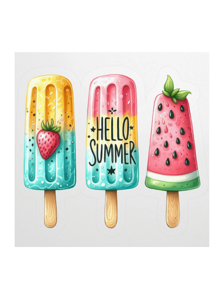 Summer Vibes Kiss Cut Stickers product image (3)
