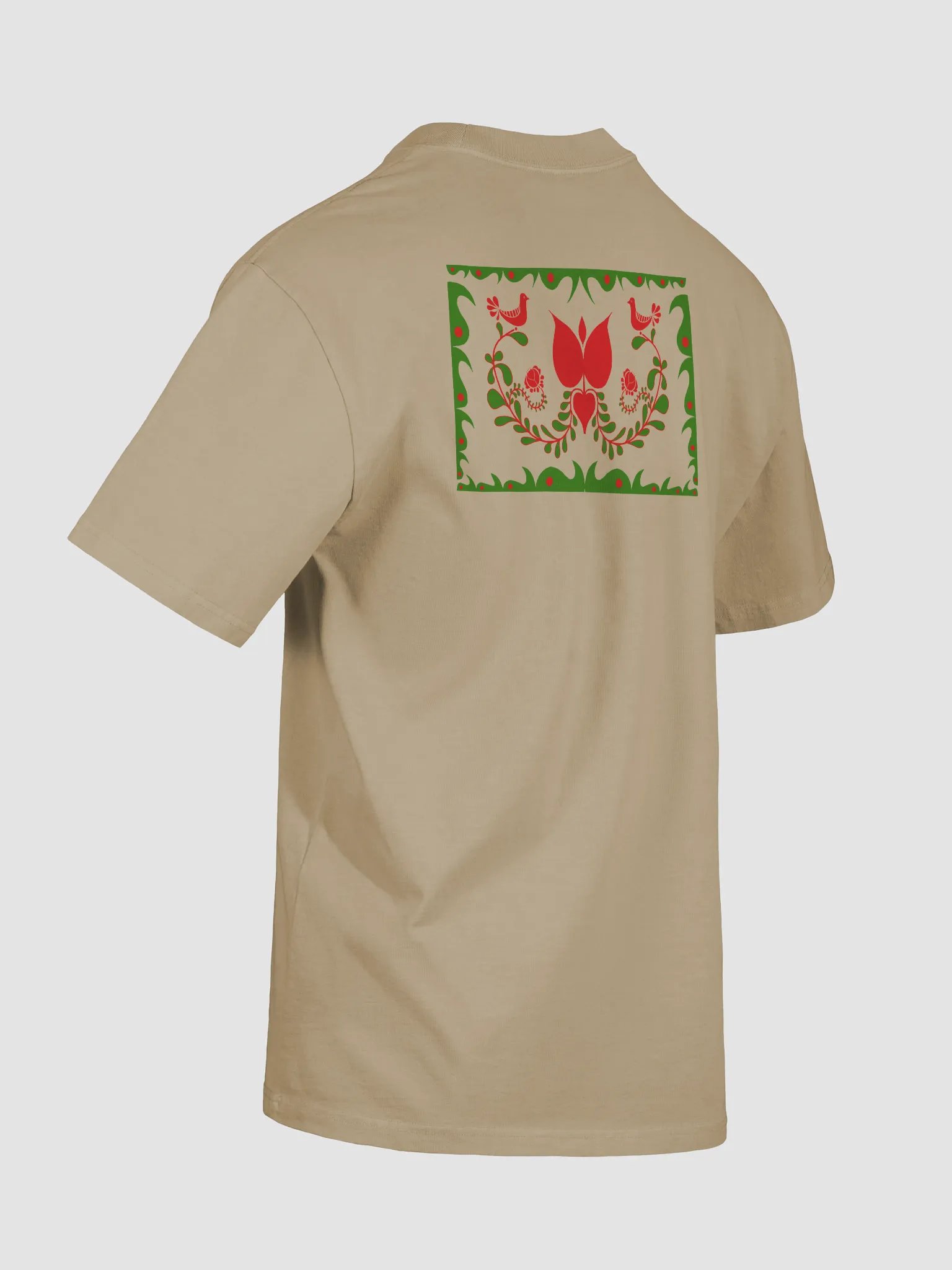 Hungarian Folk Art-Inspired Oversized T-Shirt product image (8)