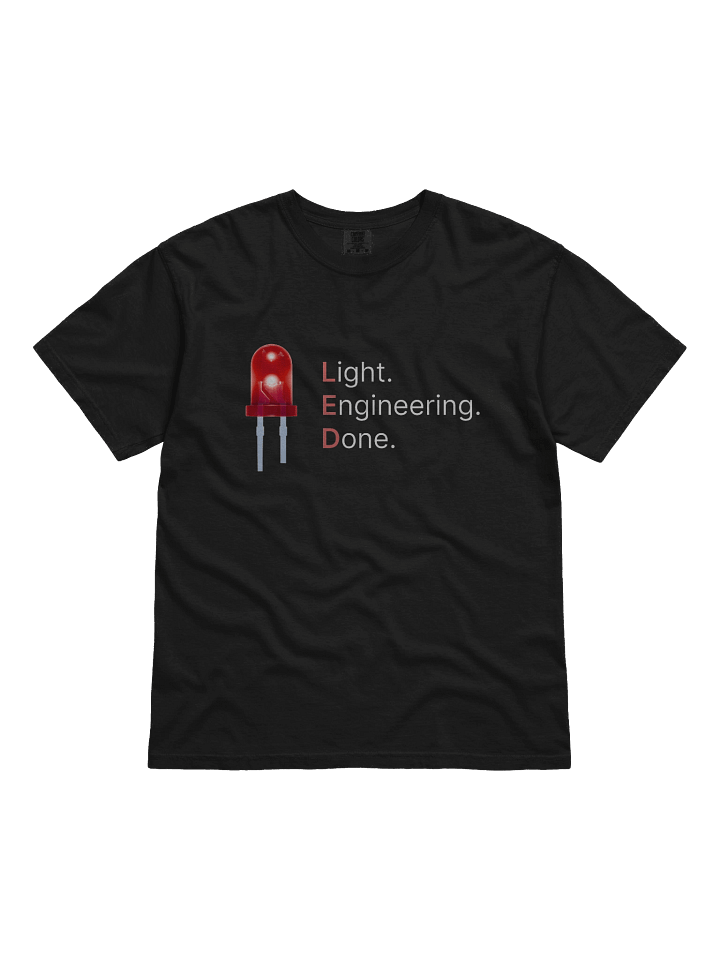LED | Light. Engineering. Done. - Heavyweight T-Shirt product image (6)