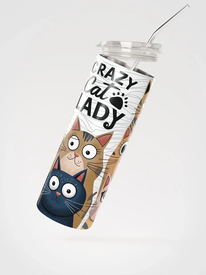 Crazy Cat Lady Stainless Steel Tumbler product image (2)