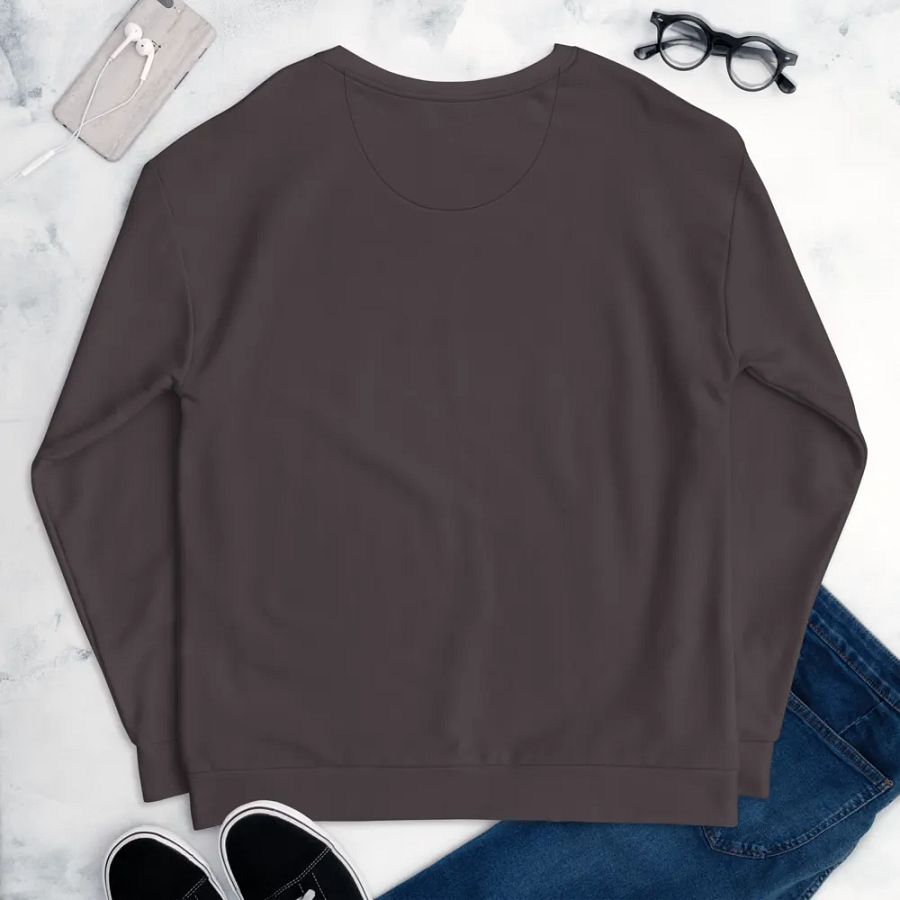 Plain Dark Brown True Summer Unisex Recycled Polyester Heavyweight Premium Sweatshirt by Treasure Pie product image (9)