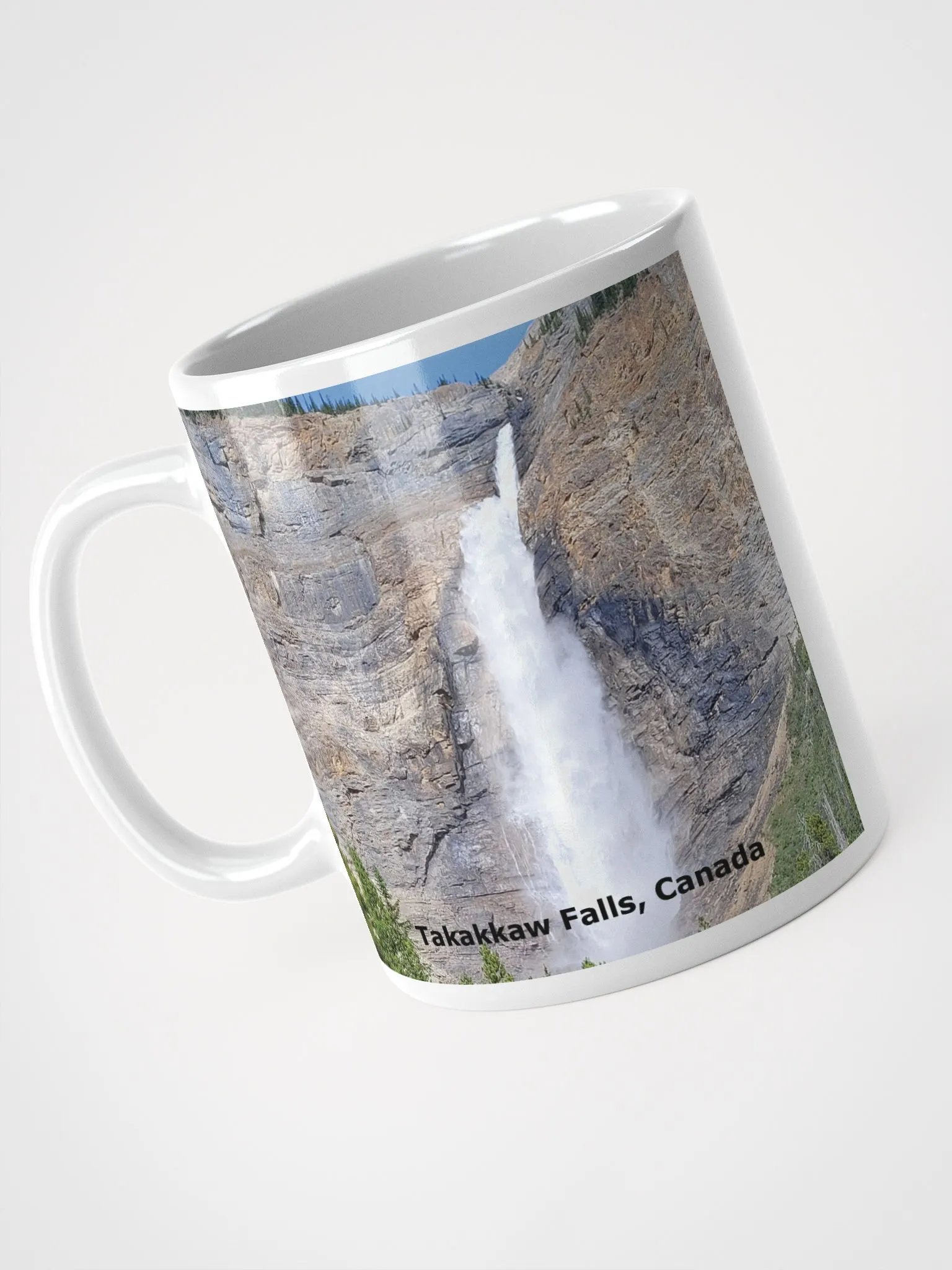 White Glossy Mug - Takakkaw Falls product image (3)