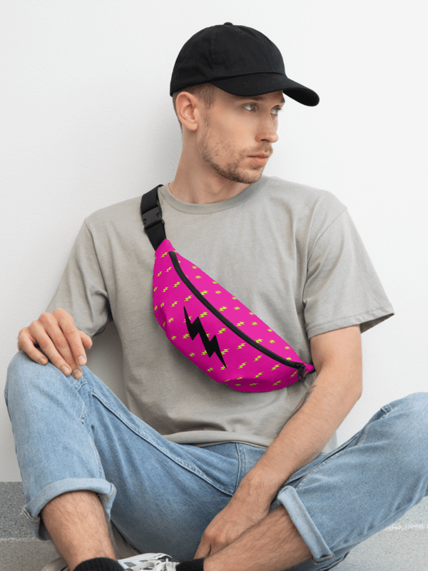 Pink Lightning Bolt - Hip Pack product image (1)
