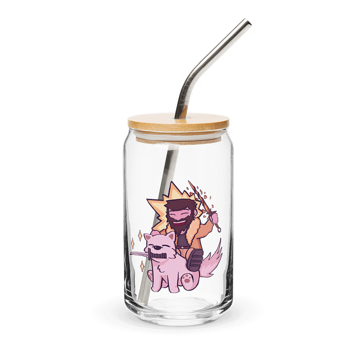 The Great Grey Woof Glass Cup product image (1)