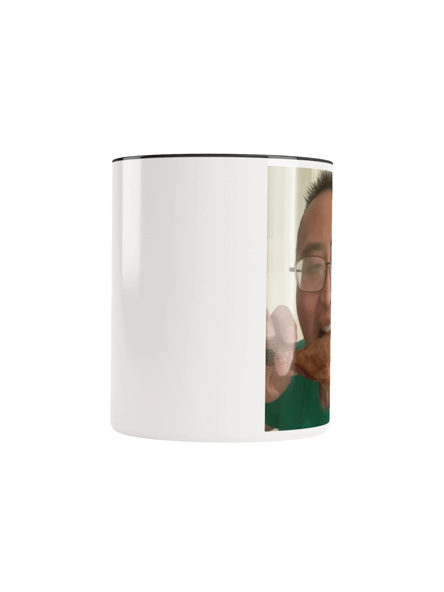 Ceramic Mug with Color Inside: eat duck product image (70)