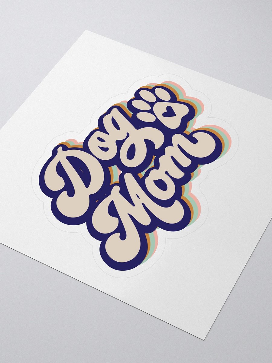 Dog Mom Kiss Cut Stickers product image (3)